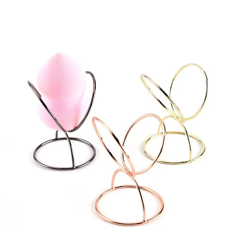 

Hot Selling Butterfly Shaped Metal Storage Rack Waterproof Bracket Puff Makeup Sponge Holder, Customized