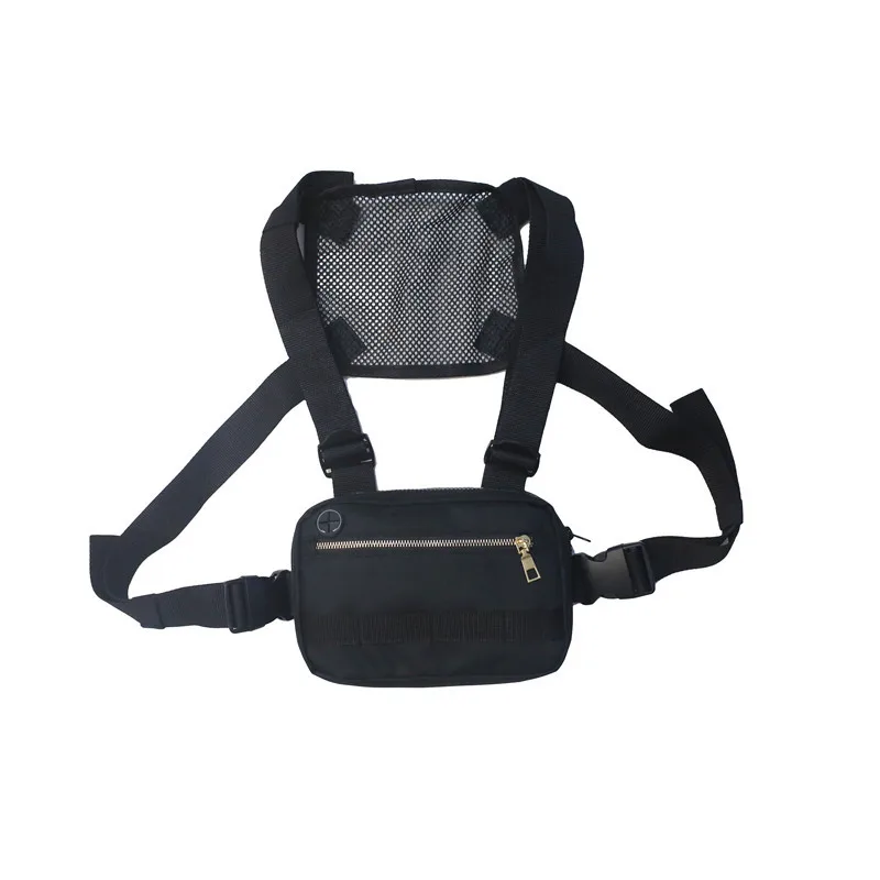 

Hot Fashion Metal Buckles Waterproof Black Sling Shoulder Casual Men Chest Custom Cross Body Bag, 4 colors