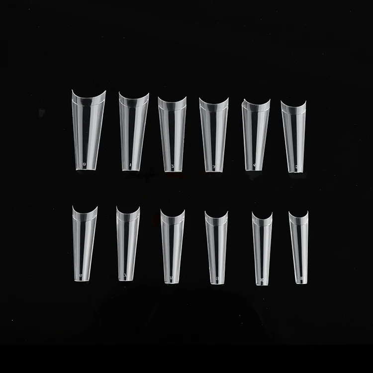 

500 Tablets Coffin Tip Nail Factory Price Long Coffin Nail French Tips Wholesale Full Coverage Nail Tips, Natural /clear