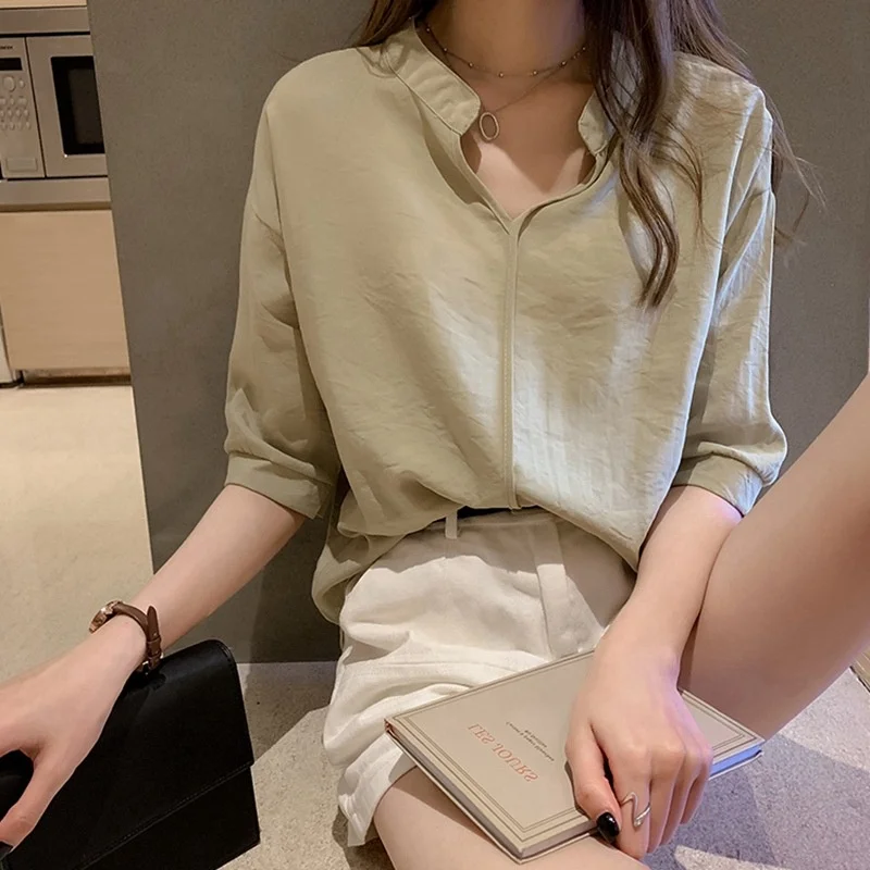 

Women's chiffon shirt Design niche women's top
