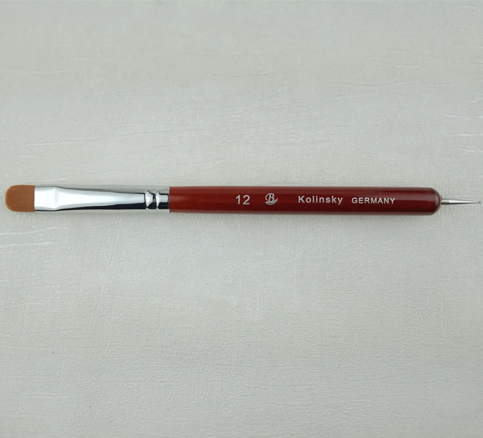 

Real red wood french brush with a dotting pen two side use