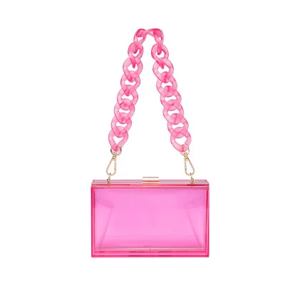 

New Fashion Women Acrylic Clutch Clear Evening Bag Ladies Party Acrylic Box Handbag For Ladies Transparent Crossbody Handbag, Red, green, blue, black, white,hot pink, orange