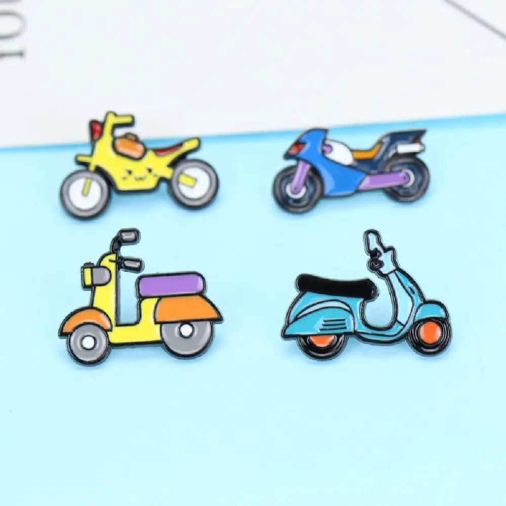 

New creative punk motorcycle series badge Student cute brooch clothing cartoon alloy drip brooch