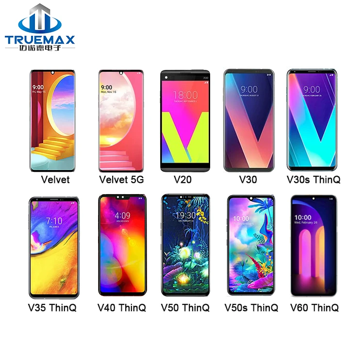 

Mobile Phone Lcd for LG Velvet V10 V20 V30 Plus V30s V35 ThinQ V40 V50 V60 5G Touch Screen Display Lcd