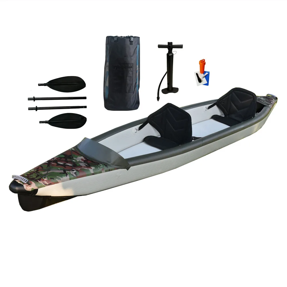 

Custom Lightweight Foldable Full Drop Stitch Double Person PVC Inflatable Kayak