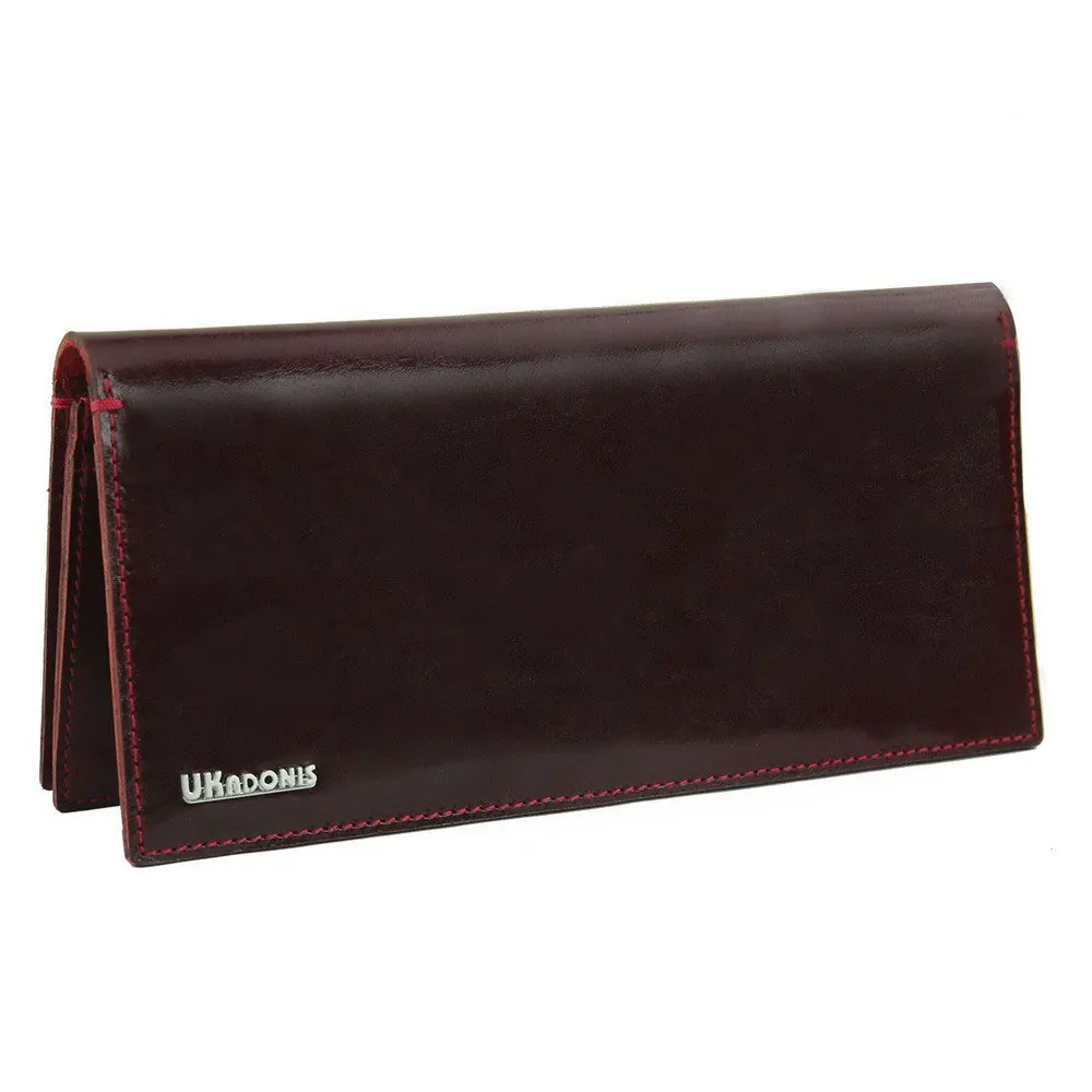 

Hot sale wholesale luxury Real genuine leather long women money bag black purse wallets card wallet, Red