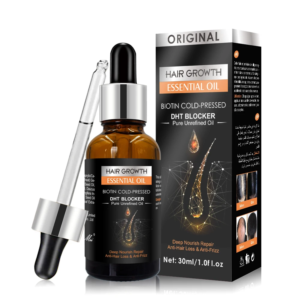

Hair Growth Essential Oil Organic Nourish Repair Hair Anti-Frizz Hair Oils For Growth