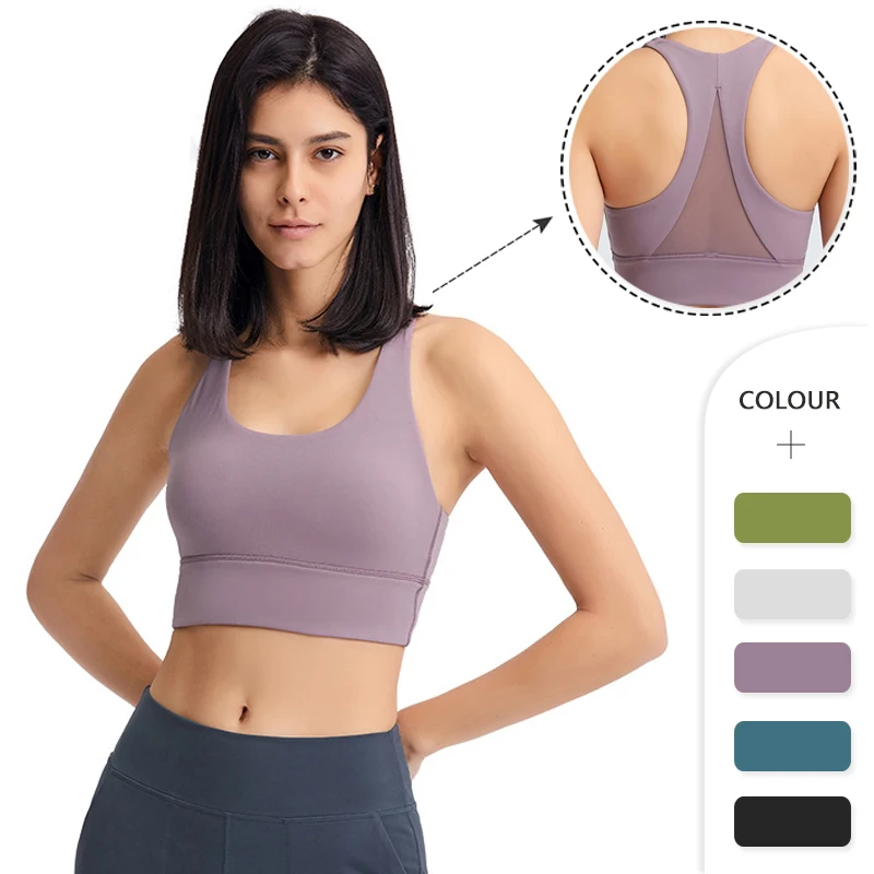 

Womens Yoga Activewear Push Up Gym Crop Top Ladies High Impact Sports Bra With Custom