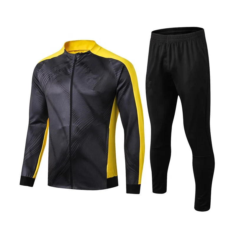 

2021 Latest Design Football Team Jacket Sets Man Thai Soccer Tracksuits, Any colors can be made