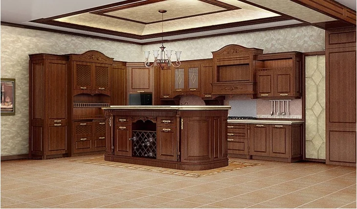 Latest multifunctional household solid wood kitchen cabinet ,modern pantry cupboards