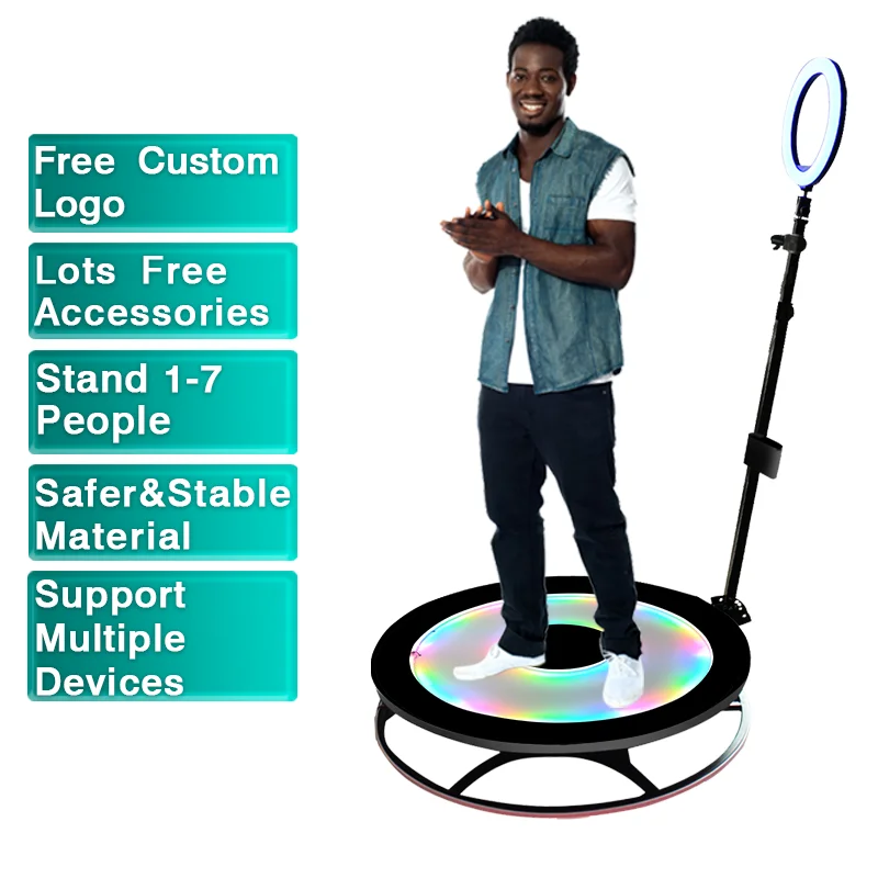 

360 camera photo booth set 360 photo booth automatic station adjustable arm