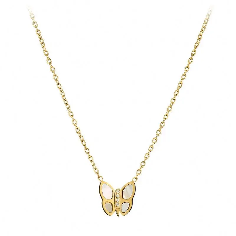 

Wholesale Women Choker Rose Gold Necklace Butterfly,Womens Fashion Jewelery Necklaces
