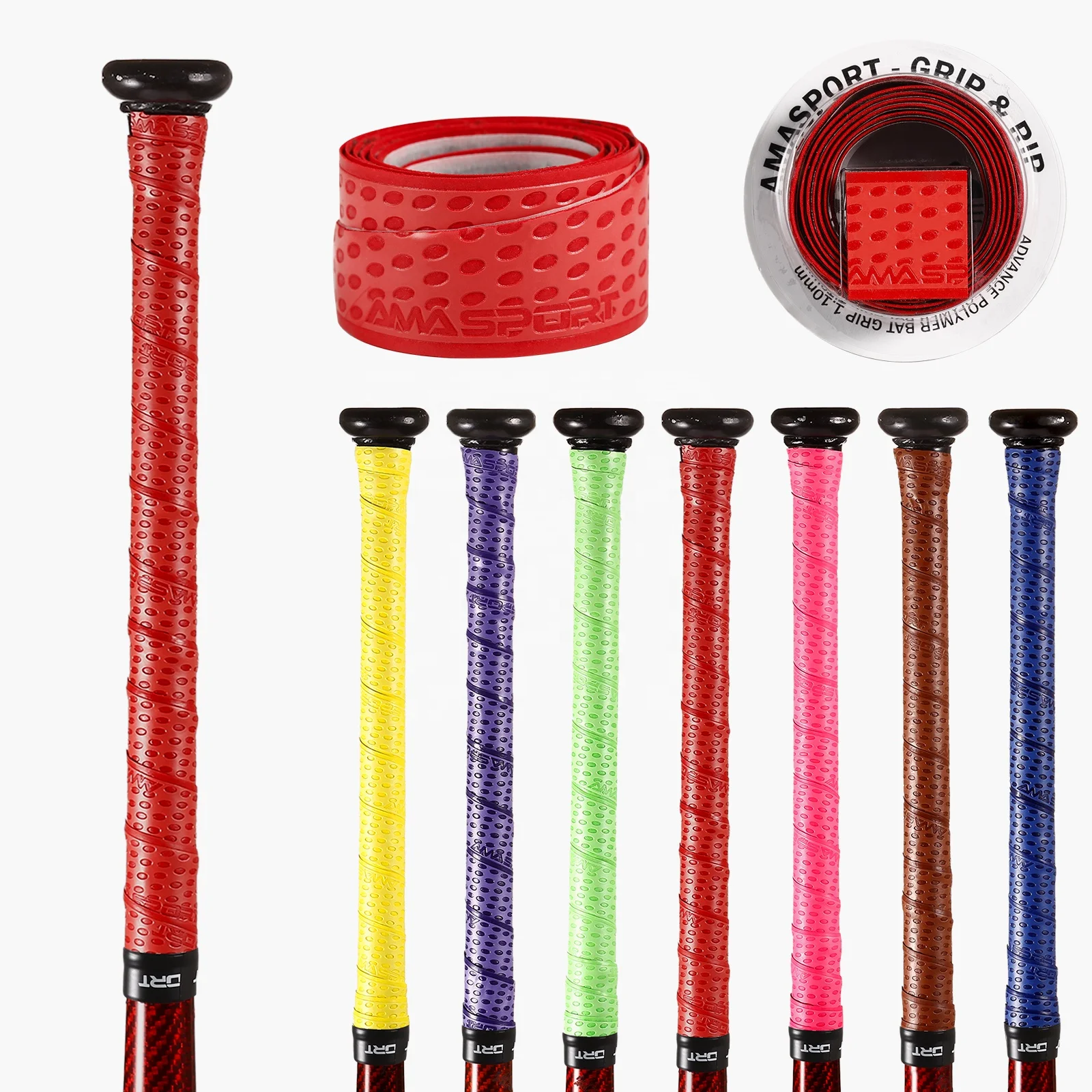 

High quality sticky PU leather field hockey grip baseball bat grip tape, Customized color