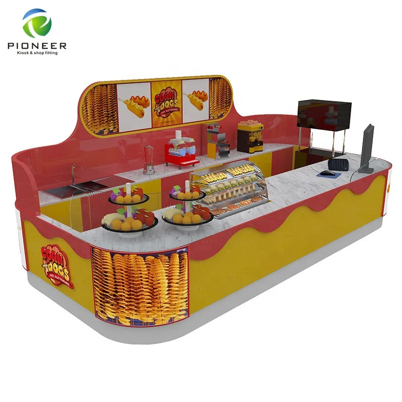 

Pioneer Pioneer New Arrived Retail Store Furniture For Hot Dog Mall Kiosk Food, Customized color