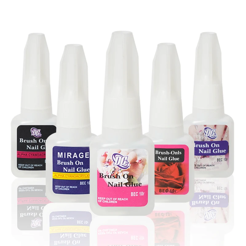 

10ml Nails Tips Glue Glue For Nail Art Accessories Nail Art Glue For French False, 5 colors