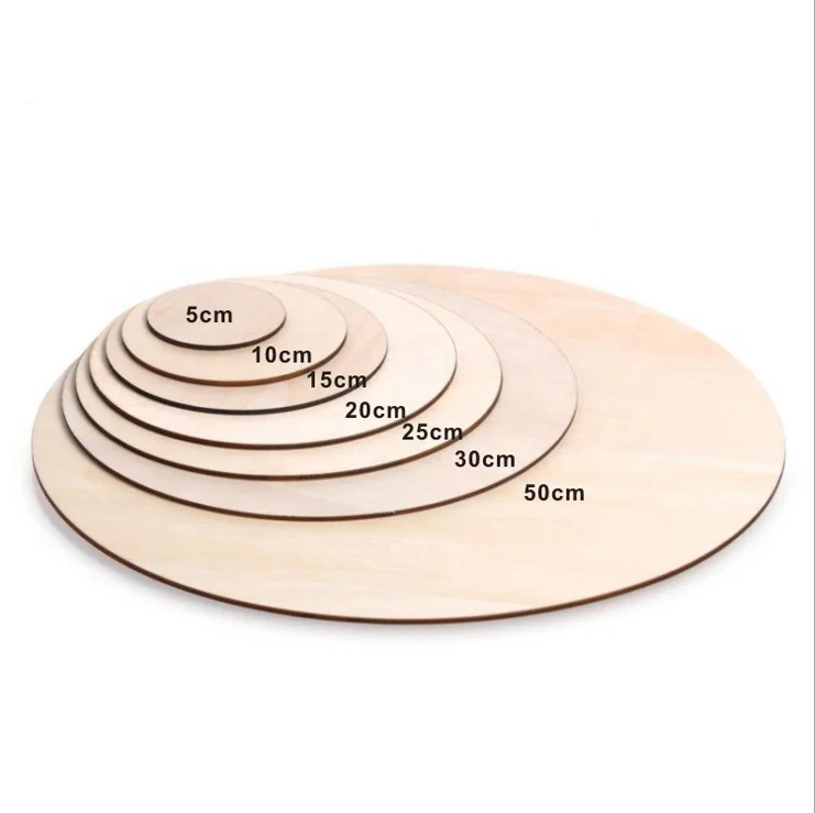 
factory wholesale Unfinished round wood circles  (62418444275)