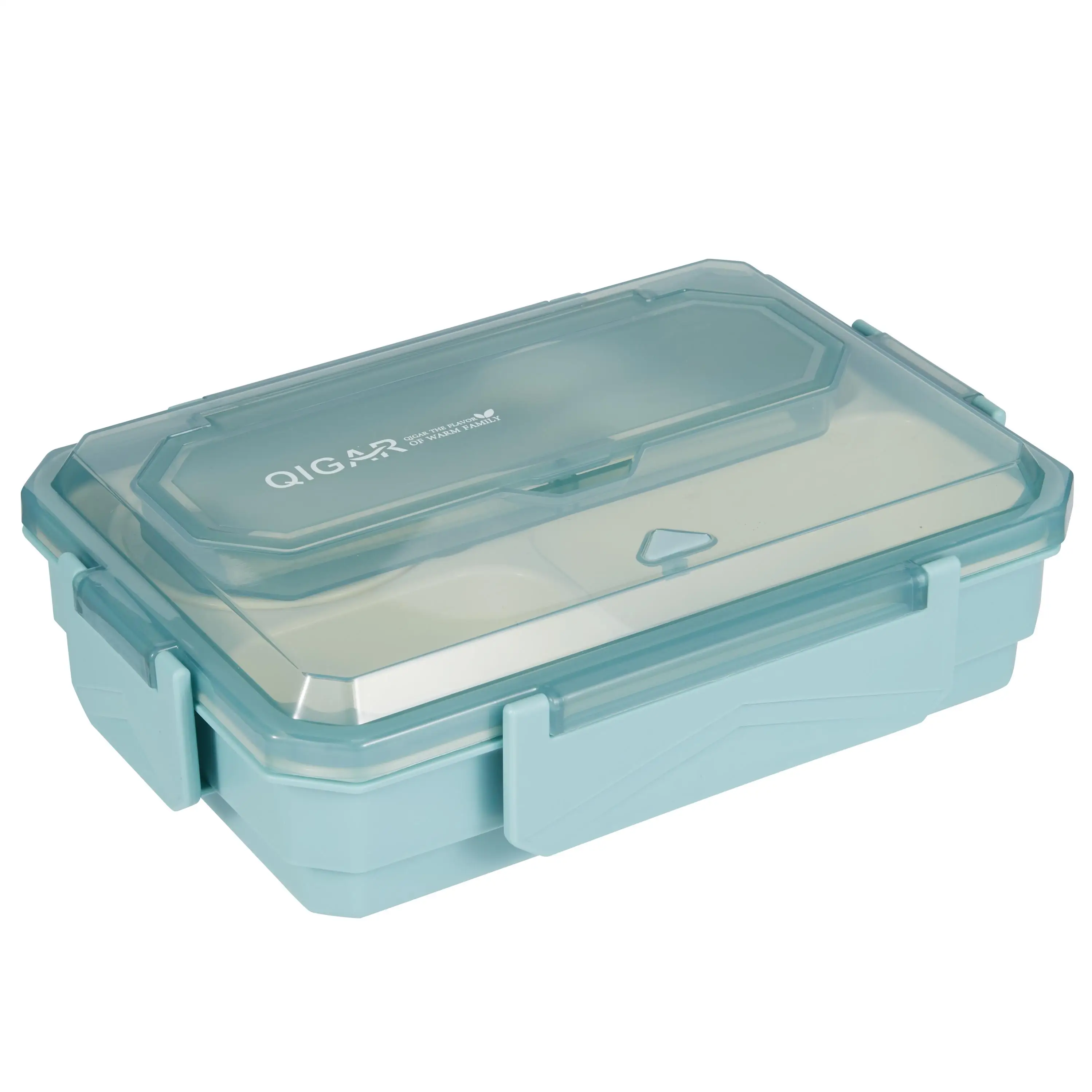 

Wholesale sealed airtight bento box compartments bpa free plastic lunch box with tableware