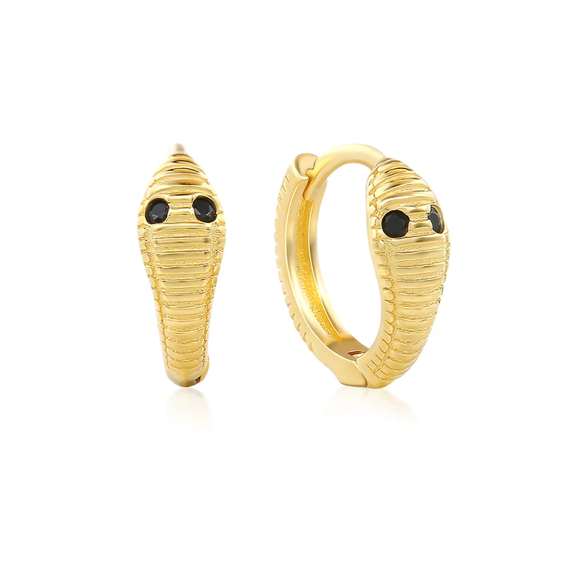 

CANNER Girls Accessories Women Jewelry S925 Sterling Silver New Style Fashion Charms Small Snake Earrings