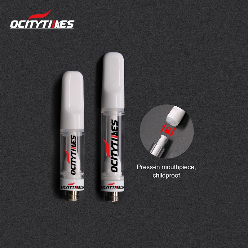 

childproof vape cartridge CBD oil 510 cartridge with lock mouthpiece