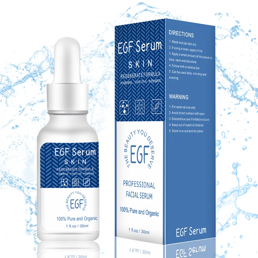 

New Arrivals Anti aging Skincare Whitening Face Serum 30ml Anti Wrinkle EGF Stem Cell Serum For Face, Colorless