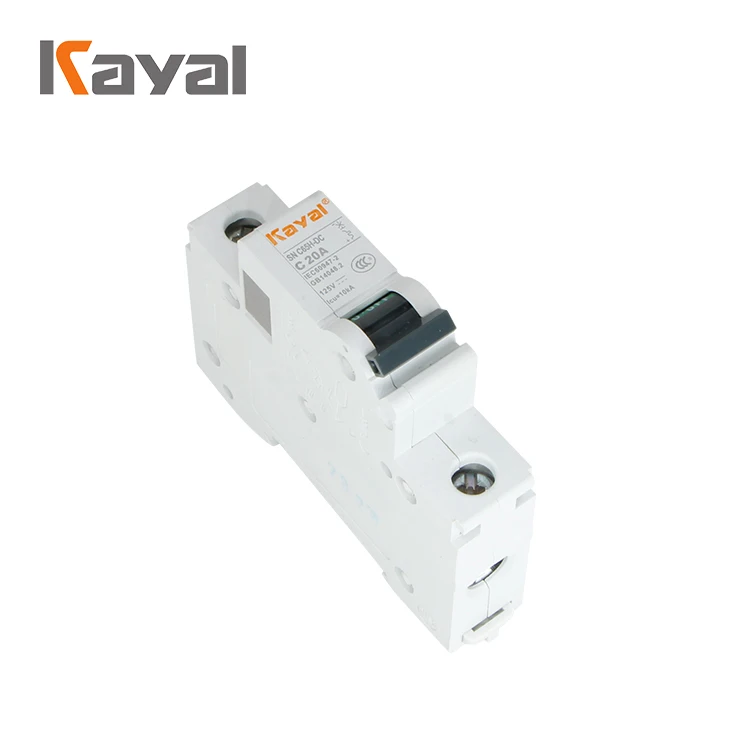 PRO ELEC AUB1 1P C20A 6 kA MCB SINGLE POLE TYPE C CURVE 20A