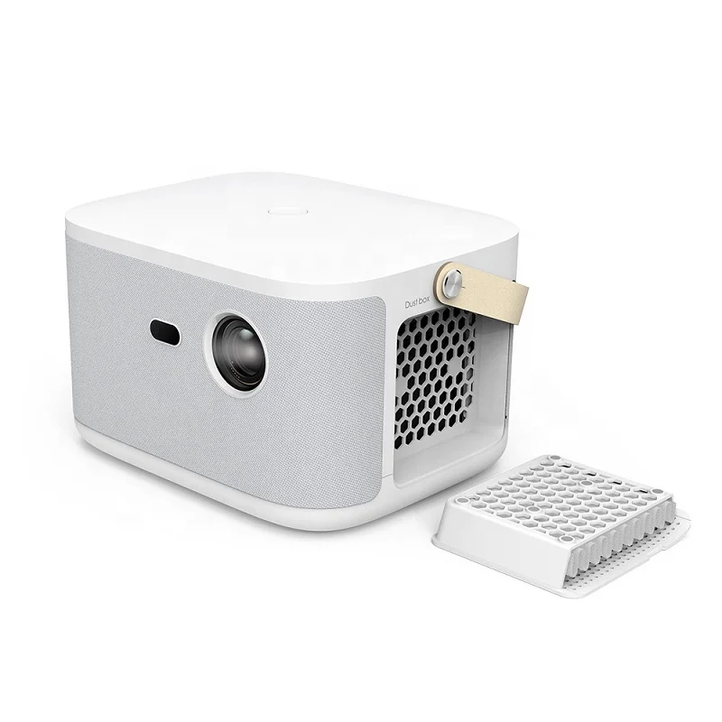 

High Quality Full HD 1080P Mini Projector 850 Ansi Lumens Led Android Home Theater Projector 3D Portable DLP Projector, White