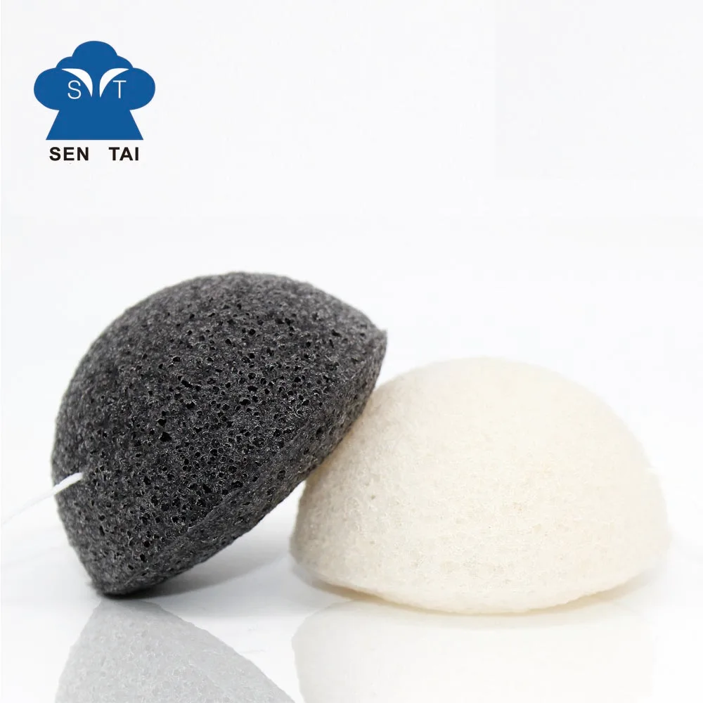 

Amazon black konjac sponge bath loofah bamboo charcoal, Colorful