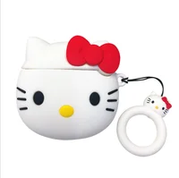 

Cute Hello Kitty Headphone Protective Sleeve Silicone Waterproof Fall-proof Wireless Protective Shell Airpods 2 Protective cover