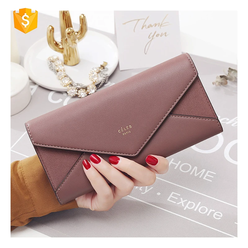 

New design Female Credit Card Holder Money Bags Designer Leather Wallets Women Long Hasp Coin Purses Clutch Phone Wallets, Customized colors