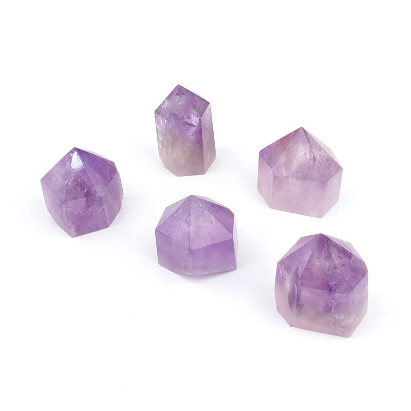 

Factory Wholesale Natural Polished Crystal Tower Amethyst Crystal Points