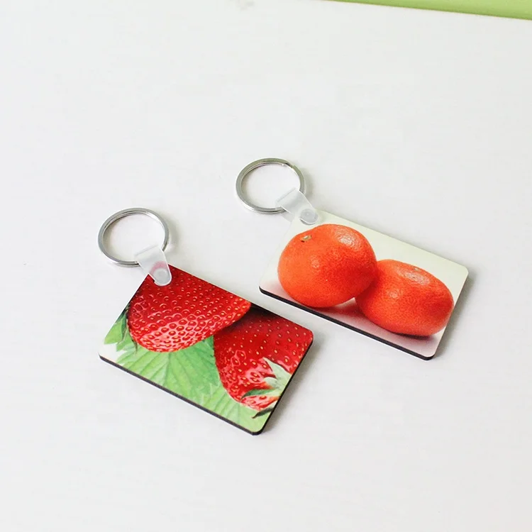 

Innovative DIY Sublimation MDF Blank Double-sided Keychains Wood Digital Photo Keychain