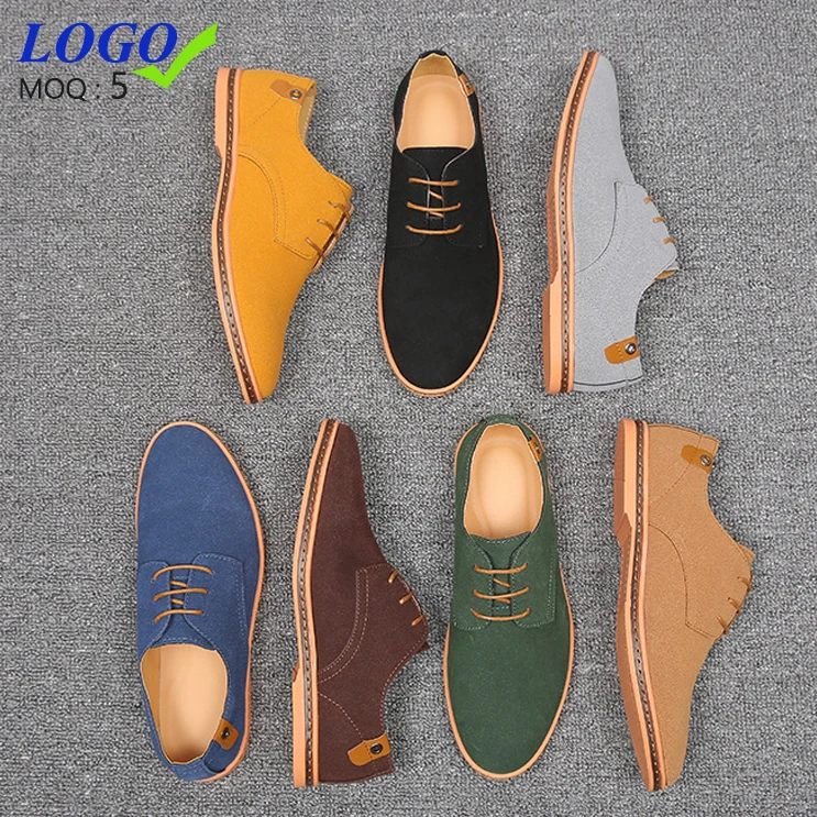 

custom logo trendy low price office business walking style plus size casual dress shoes for men