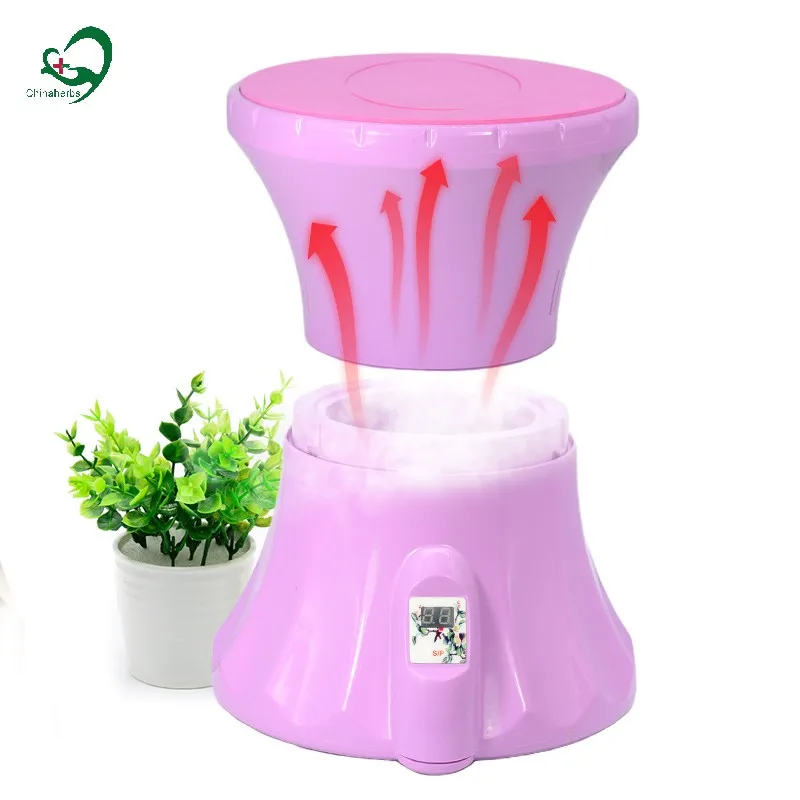 

plastic yoni steam throne chair Multi function steaming seat, Pink