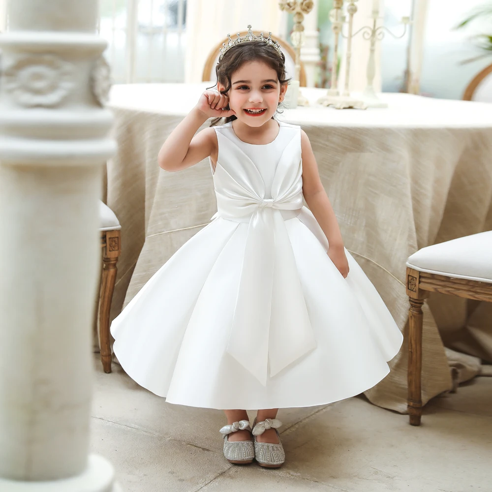 

MQATZ Sleeveless Princess Dresses Summer New Arrivals Outfits Bow Party Dress For Baby Girl Dress