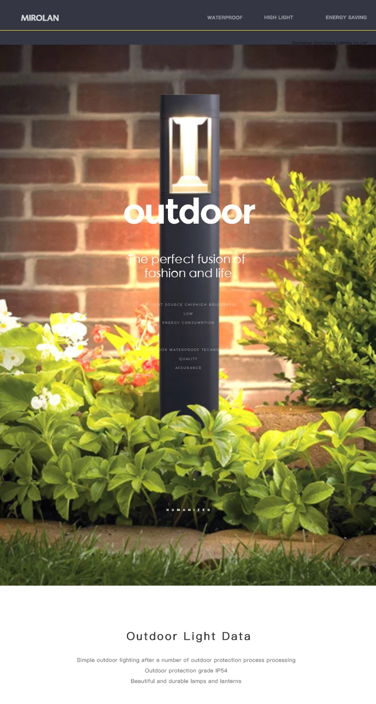 Black/Grey IP54 aluminum outdoor led lawn light projector 9w waterproof lawn led lights