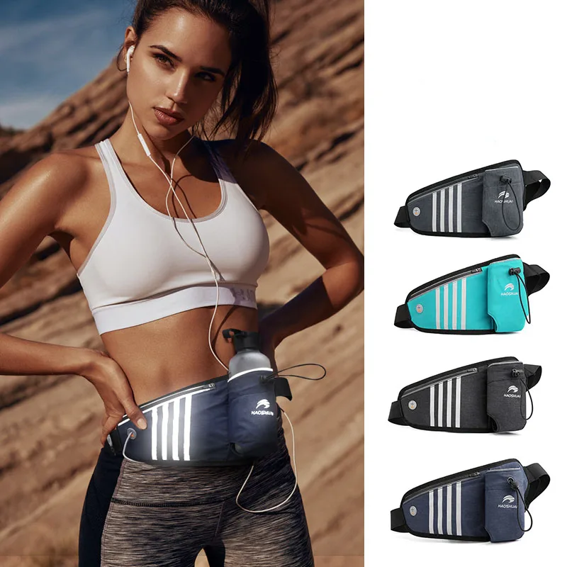 

Professional running gym bag jogging water bottle belt bag waterproof waist bag for woman men