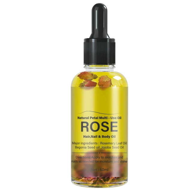 

Customized Organic Massage Scar Removal Skin Care Rose Floral Multi-Purpose Petal Essential Oil For Bathing Black Heads Pores