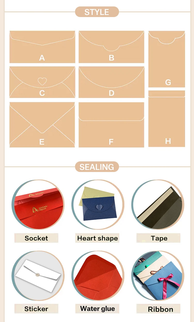 Custom Western Style Heart Shaped A1 A2 A6 A7 Business Kraft Paper