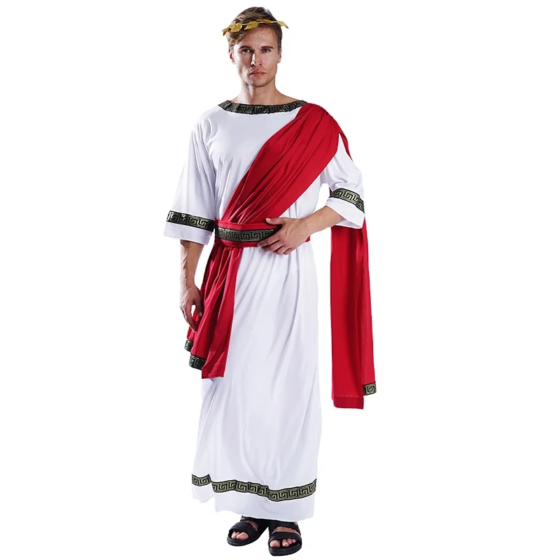 

Roman Toga Costume Halloween Cosplay Clothing Ancient Toga Party Costume for Adult Men