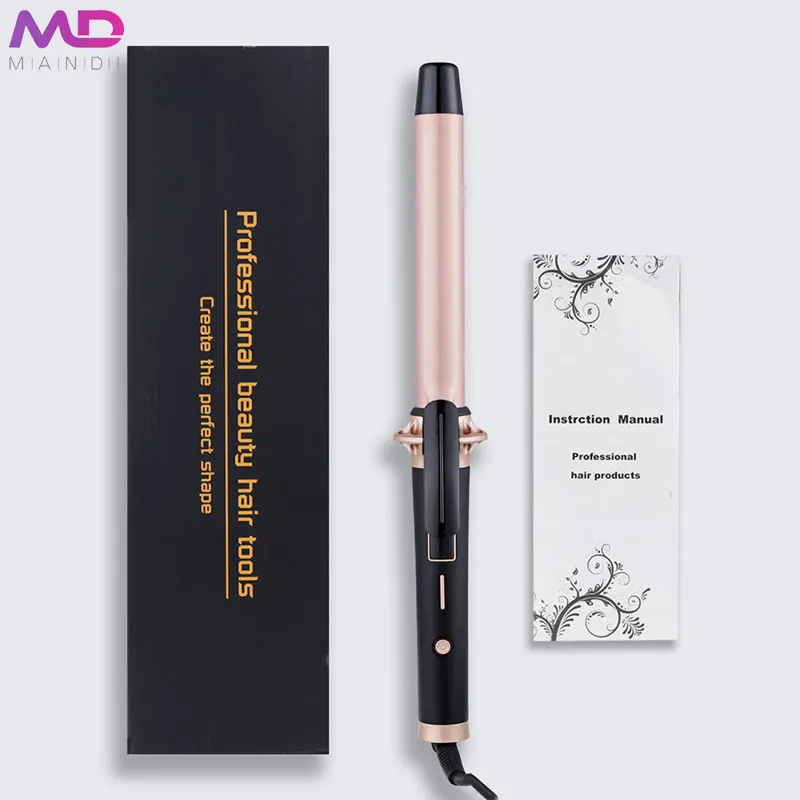 

LCD Digital Display Hair Curling Iron Machine pro automatic curls air hair curler, Rose gold