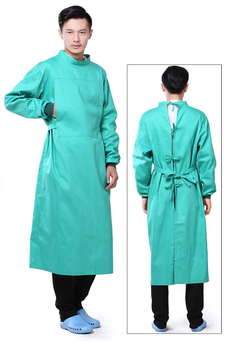 
cheap washable fabric reusable doctor gown for hospital 