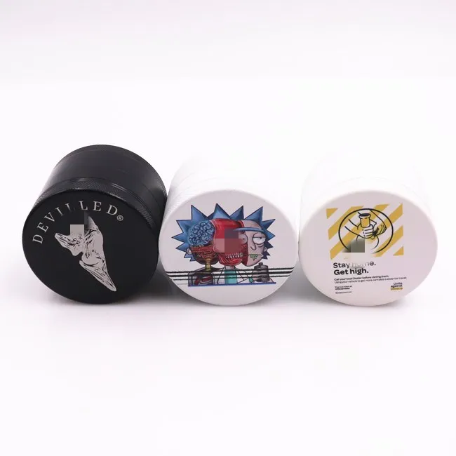 

wholesale Excellent quality herb grinder zinc grinder 2021 Fashion design 55mm grinder, Mix colors