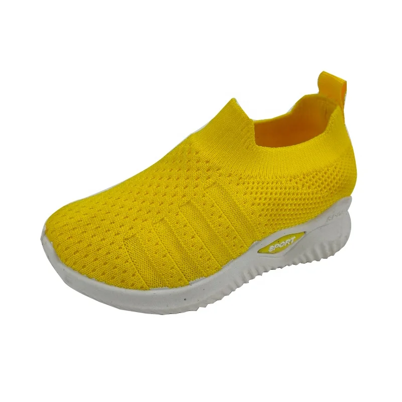 

2020 Wholesale New Arrivals Fashion Breathable Knitting Autumn Fall Casual Women Running Walking Shoes in Stock, As shown