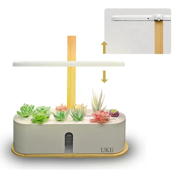 

Ukiok in stock High Quality Indoor Grower Kit Led Grow Light Mini Herb Plants Smart Hydroponic Garden