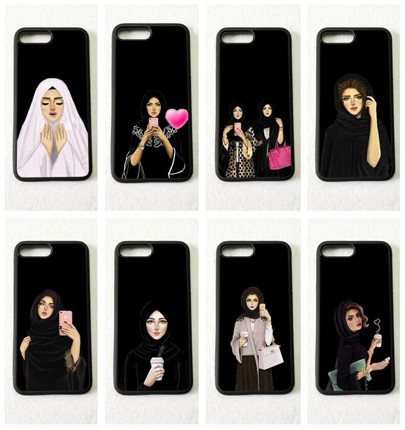 

Wholesale price sublimation tpu phone case for apple iphone 5s se 6s 7 8plus xr xs 11 12 mini Pro max muslim islamic girl case