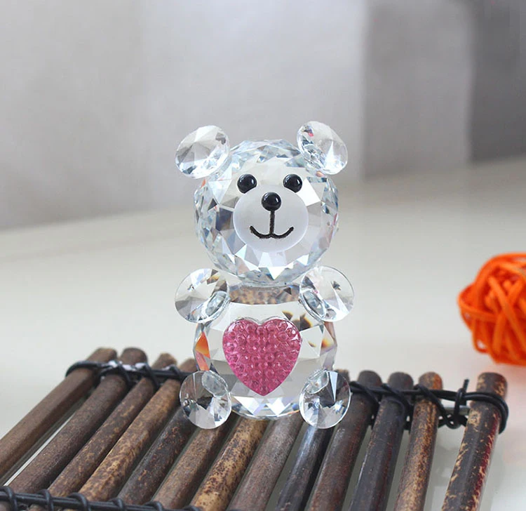 Collection Cute Crystal Teddy Bear Sculpture For Giveaway Gift - Buy ...