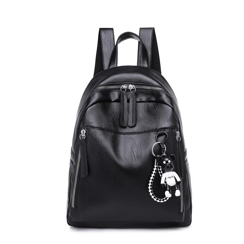 

2020 custom promotion latest casual fashion mini backpack bag women PU leather slim backpack for students, Customized color