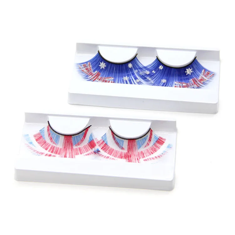

New Arriving Stars Colors Lash Long OEM Real Mink Eyelashes Natural Look Dramatic 25mm 3D Colored Lashes