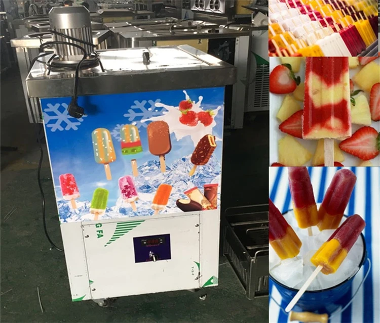 Commerical Stainless Steel Automatic Ice Lolly Popsicle Making Machine