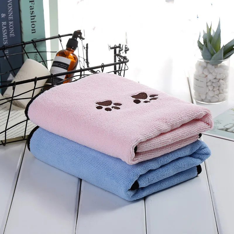 

Quick Drying Pet Absorbent Doggie Bath Towels Dog Bath Towel Hood Dog Bath Towel